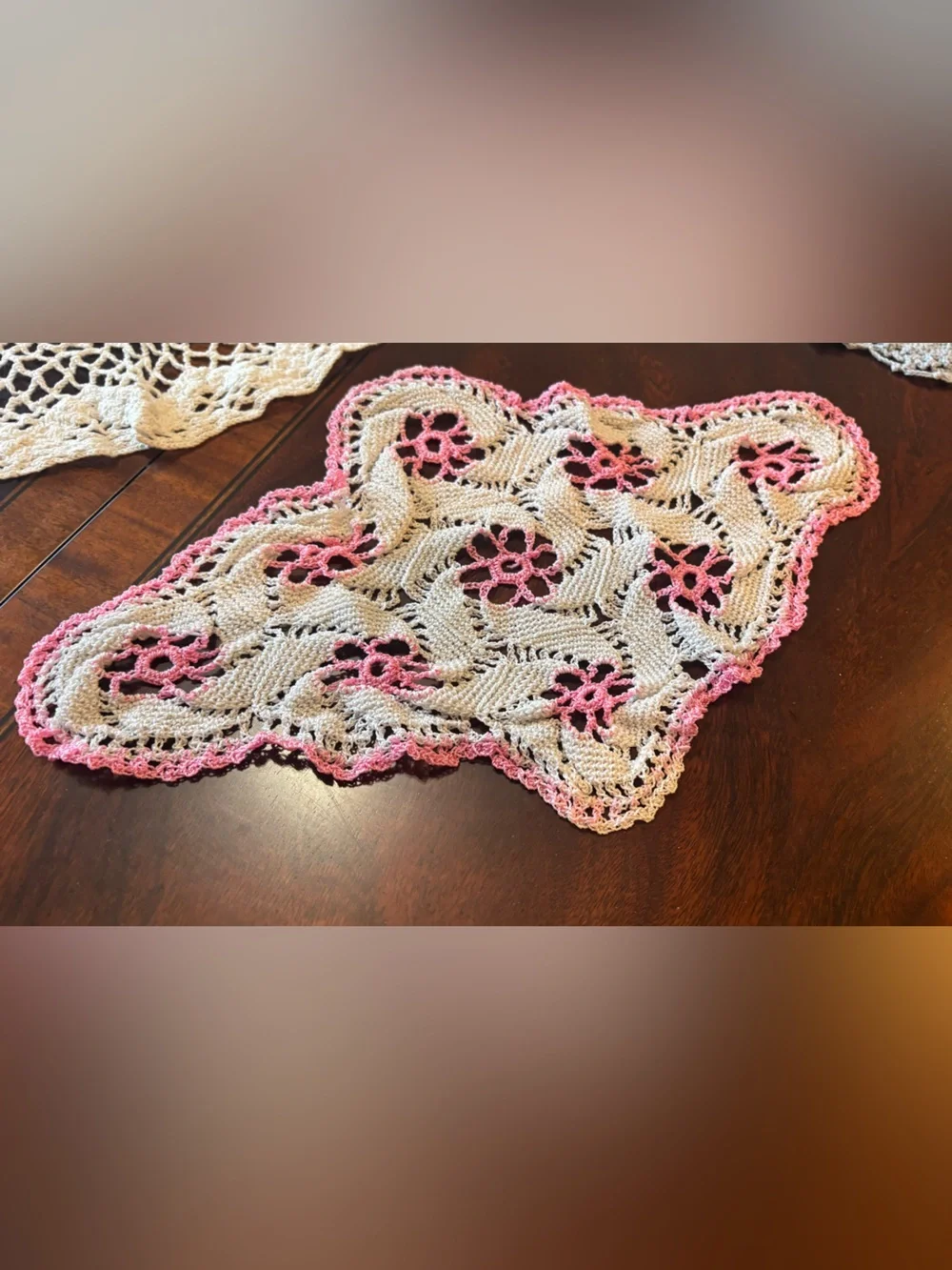 Vtg Crocheted Doily Lot Centerpieces Shabby Chic Cottagecore Lace Table Linens
